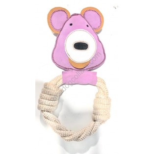 Ace Dog Toy: Made of SUEDE LEATHER